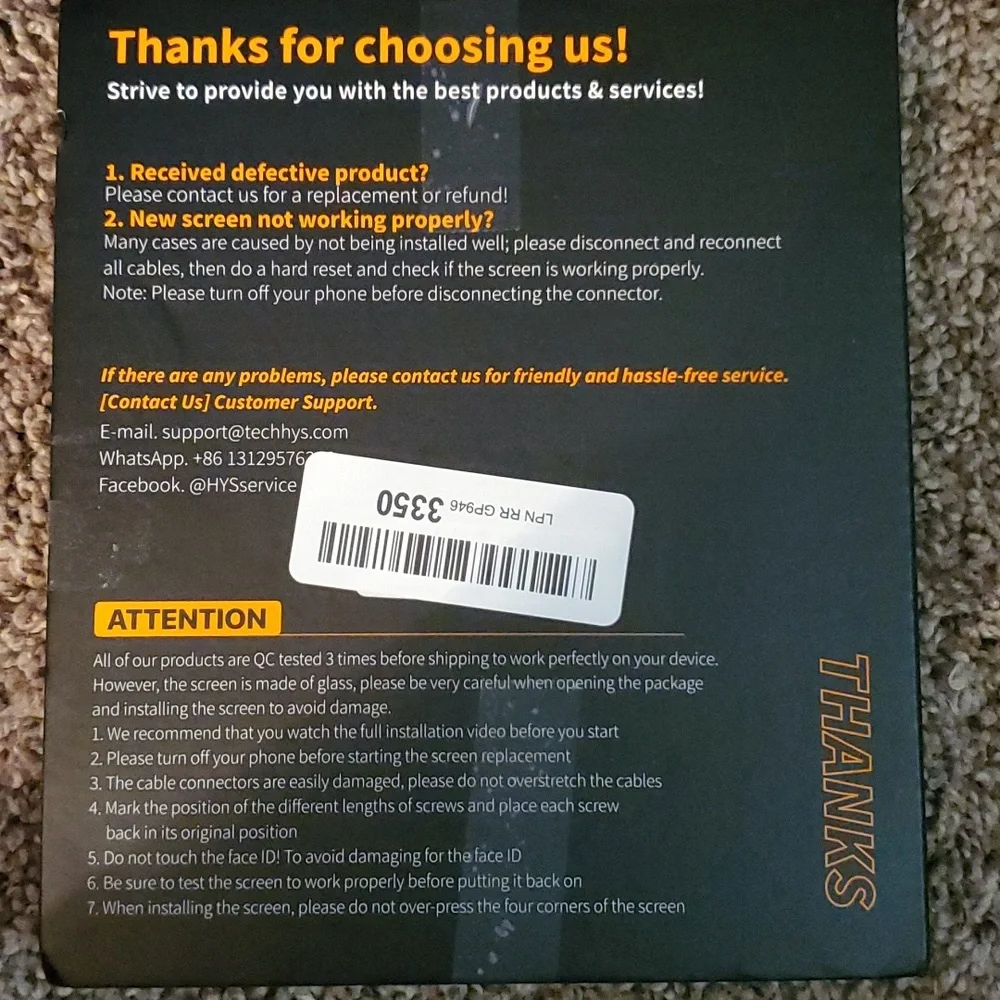 IPhone Screen Replacement Kit